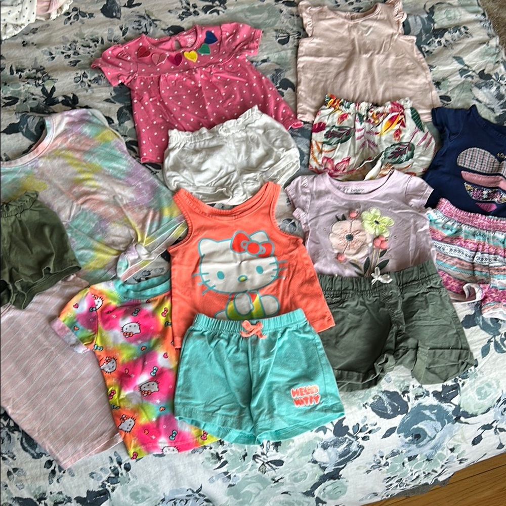 Spring/Summer Colorful Baby Clothing Set Bundle - Sz 12-18M